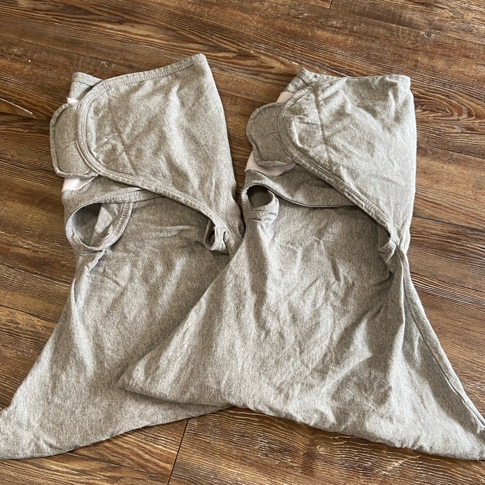 Sleeping baby swaddles